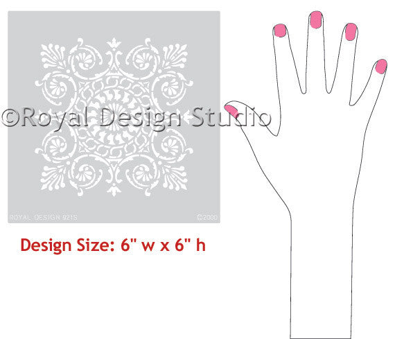 Classic European and Italian Designs Tile Wall Stencils - Royal Design Studio