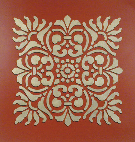 Sicilia Tile Wall & Furniture Stencil