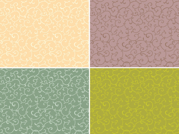 Oriental and Asian Designs - Allover Vine Wall Stencil Patterns - Royal Design Studio