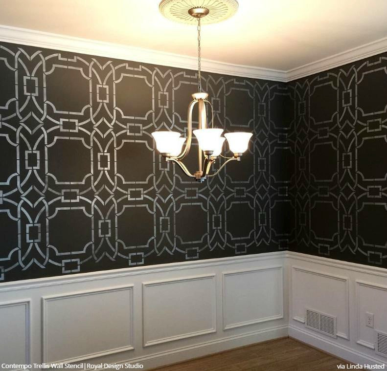 Contempo Trellis Wall Stencil