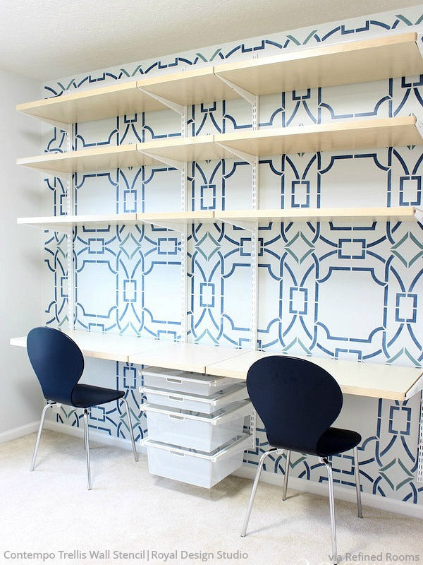 Contempo Trellis Wall Stencil