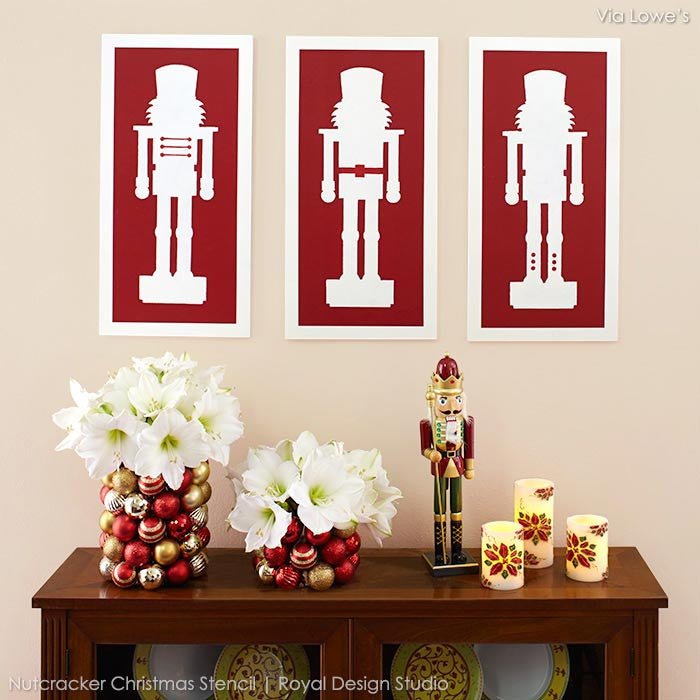 Nutcracker Christmas Stencil