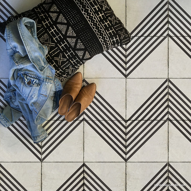 Tile Your Way Tile Stencil