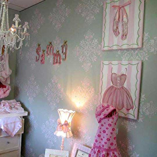 Large Tile Wall Stencils - Florence Tile Stencils - Royal Design Studio