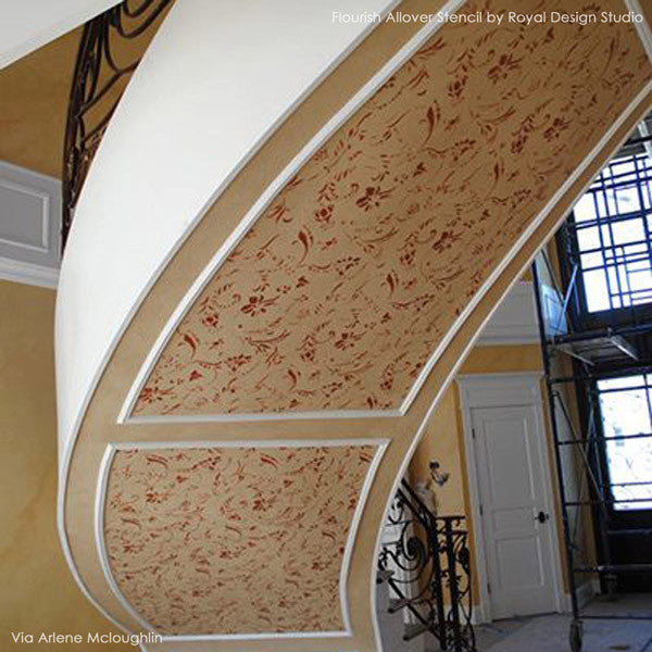 Flourish Stencil by Royal Design Studio