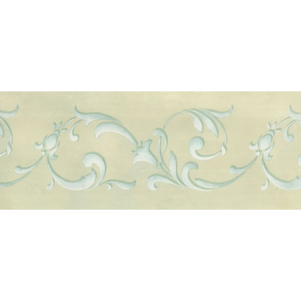 Flowing Floral Border Stencil