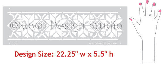 Border Stencils designs Moroccan Star 