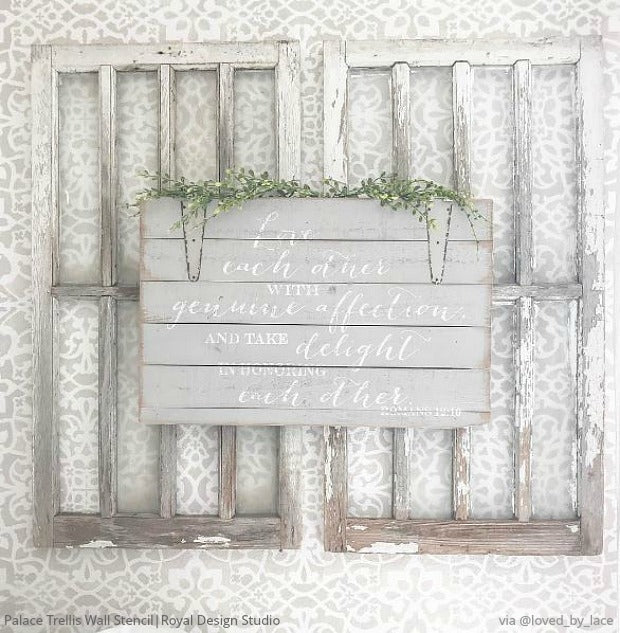 Palace Trellis Moroccan Wall Stencil
