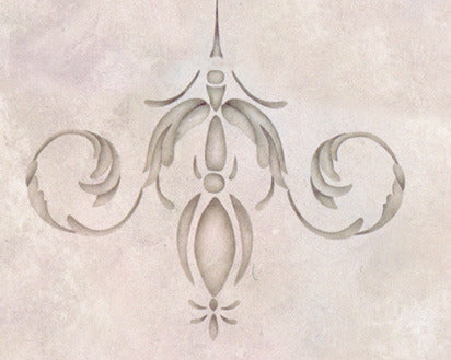 Palazzo Scroll Ceiling Stencils   