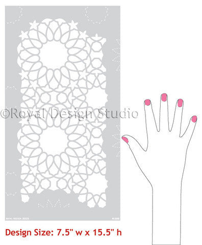 Chalk Paint Painted Furniture DIY Projects - Moroccan Stencils from Royal Design Studio