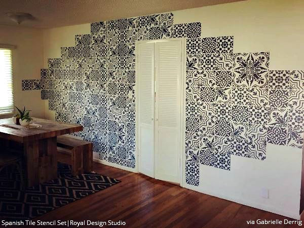 Spanish Tile Stencil Set