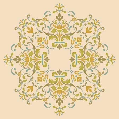 Ceiling Stencils Victorian Medallion