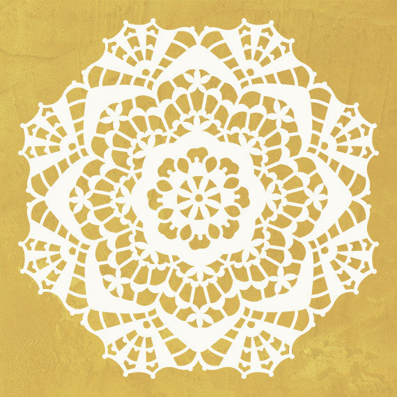 Lace Doily Pattern Wall Stencils for Painting Wall Art - Royal Design Studio