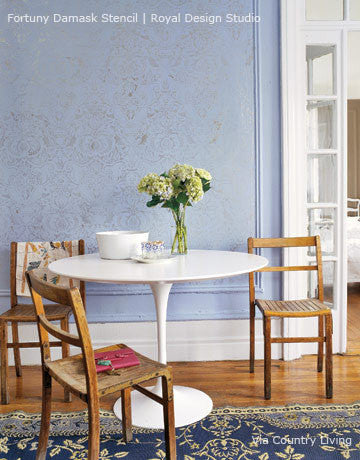 Fortuny Damask Wall Stencil