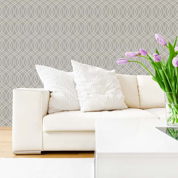 Teardrop Trellis Modern or Retro Wall Stencils - Royal Design Studio