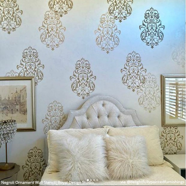 Negroli Ornament Wall Art Stencil