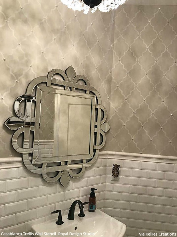 Casablanca Trellis Moroccan Stencil