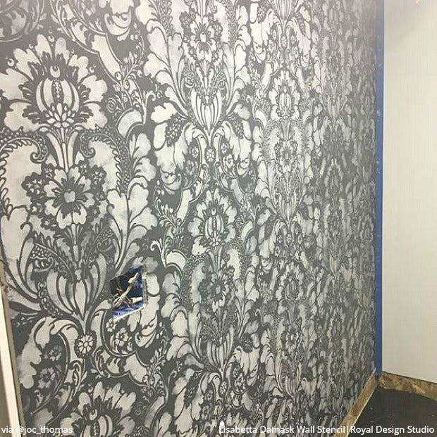 Lisabetta Damask Wall Stencil