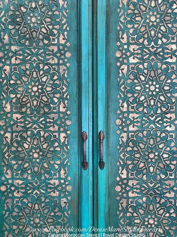 Zahara Moroccan Furniture Stencil