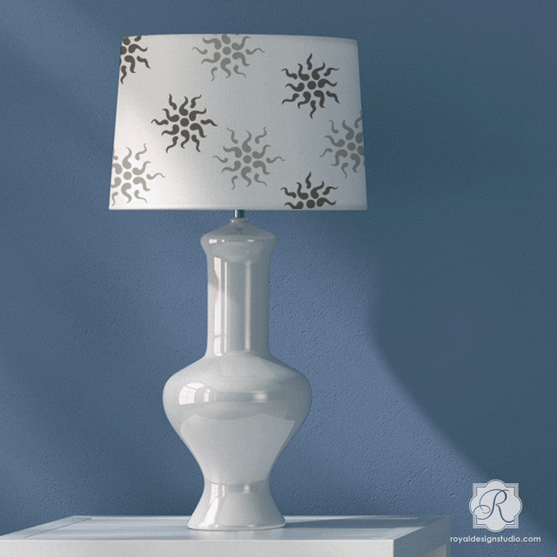 Painting and Decorating DIY Crafts with Traditional European Stars Stencils - Royal Design Studio