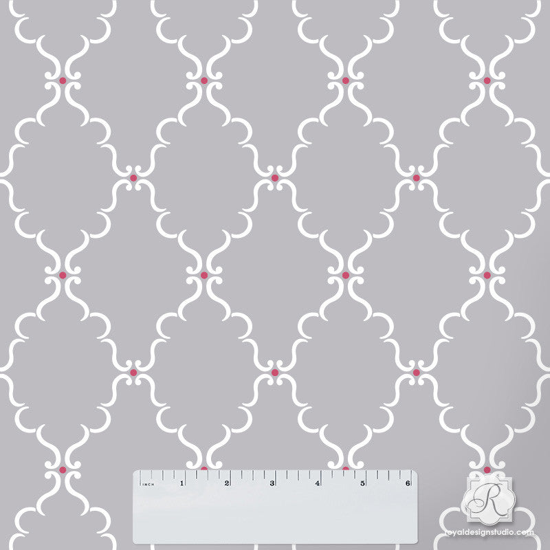 Raj Trellis Indian Craft Stencil