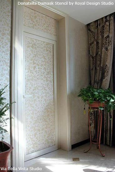 Donatella Damask Aloover Stencil by Royal Design