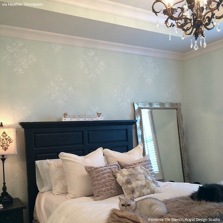 Florence Tile Wall & Furniture Stencil