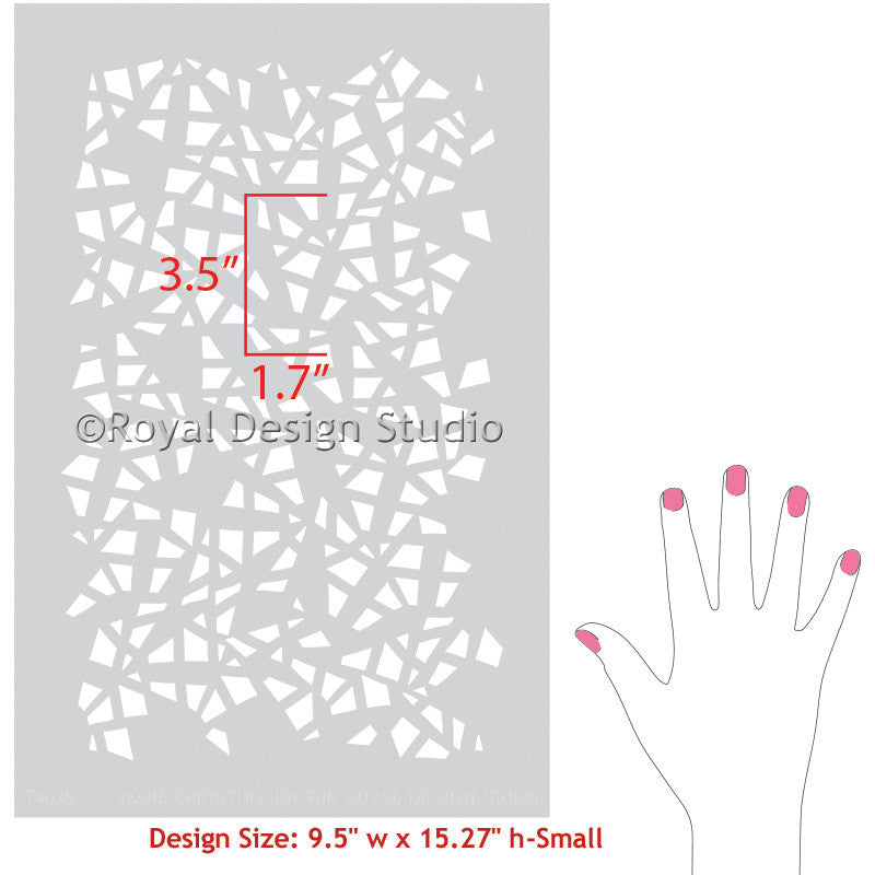 Decorate your home decor, nursery, or kids room with modern and geometric stencils - Royal Design Studio