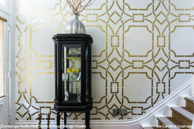 Contempo Trellis Wall Stencil