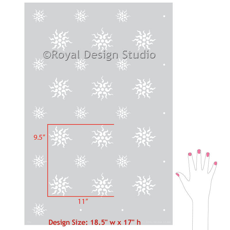 Painting Walls and Furniture with Stars Stencils & Italian Art