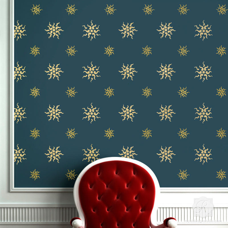 Painting Walls and Furniture with Stars Stencils & Italian Art - Royal Design Studio