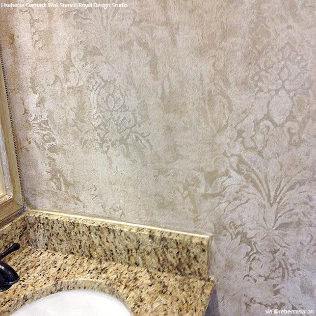 Lisabetta Damask Wall Stencil