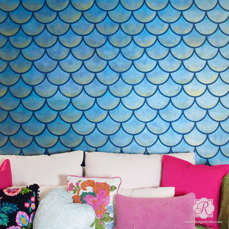 Large Moroccan Scallops Design - Royal Design Studio Wall Stencils