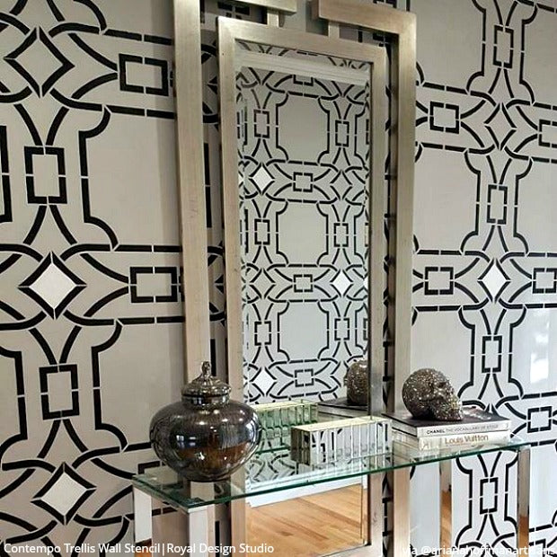 Contempo Trellis Wall Stencil