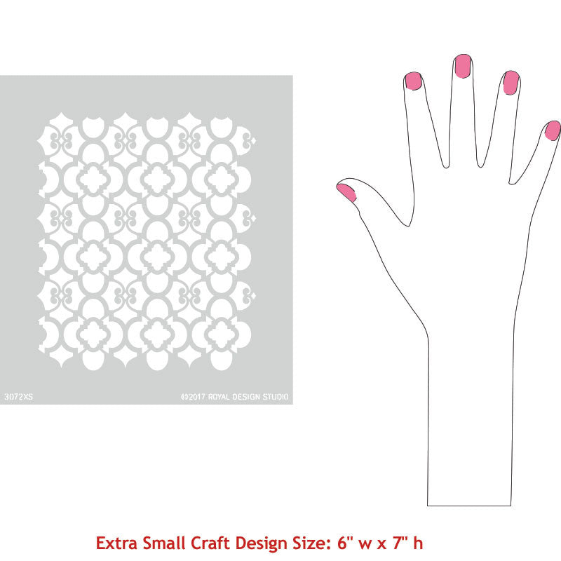 Interior Decor Painting - Furniture and Fabric Craft Stencils - Royal Design Studio