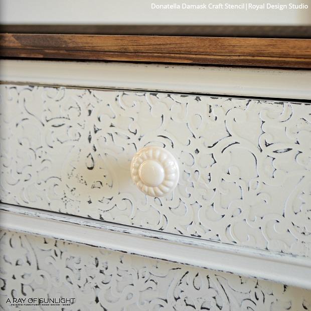 Donatella Damask Craft Stencil