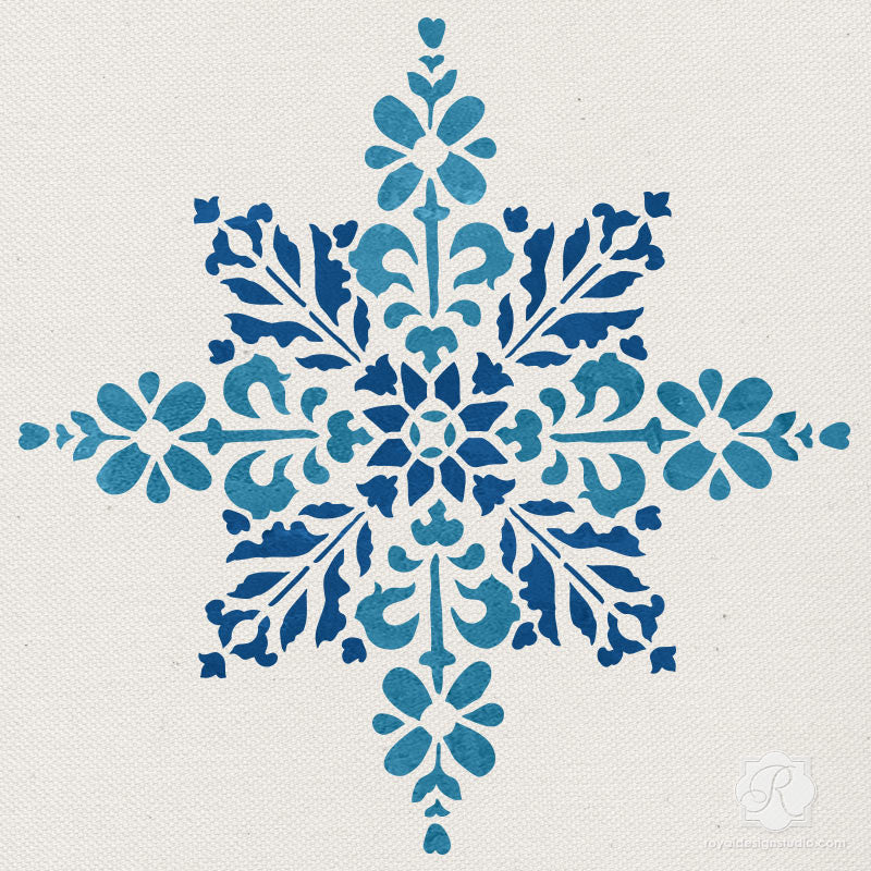 Snowflake Stencil | Stencilmonkey