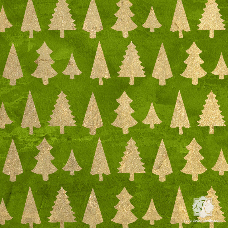 Pine Forest Trees Holiday Craft Stencils - DIY Christmas Decorations pine-forest-trees-holiday-craft-stencils-diy-christmas-decorations