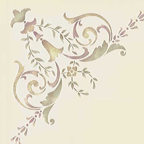 19th Century Corner Ceiling Stencil - Royal Design Studio Stencils