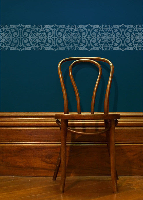 Villa Border Wall Stencils