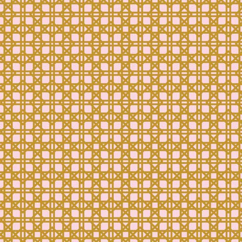 Classic and Retro Wallpaper with Rattan Pattern - Royal Design Studio Wall Stencils