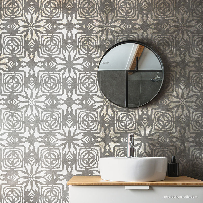 NEW! Tribaliste Wall Stencil