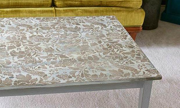 How to Stencil Yourself a Tres Chic Coffee Table