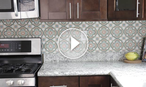 Stencil a Tile Kitchen Backsplash in 5 Easy Steps