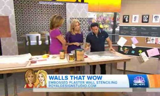 Royal Design Studio Stencils on the Today Show!