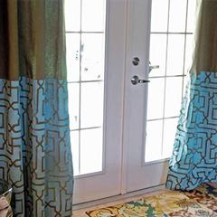 Moroccan-Inspired Stenciled Drapes!