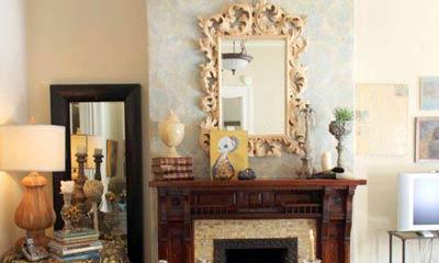 Warm Up to Stencils with a Cozy Fireplace