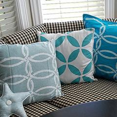 Stylishly Stenciled Fabric Pillows!