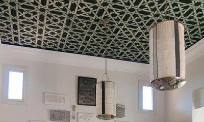 Look Up! Ceiling Stencils Provide the Crowning Touch