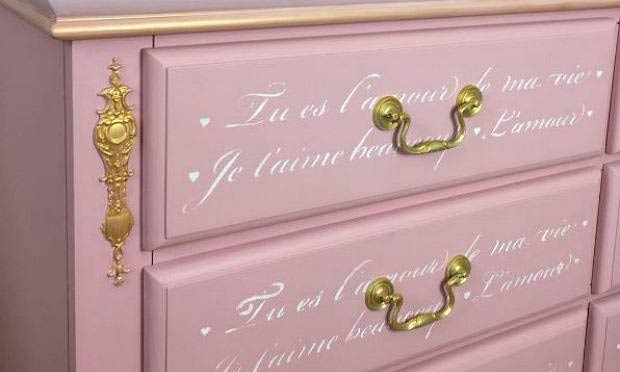 Perfect Pink Furniture Makeovers for a Girls Room